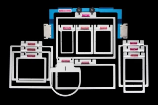 Durkee Embroidery Hoops EZ Frame 12 Piece Master Set for Baby Lock and Brother 6 or 10 Needle Machines