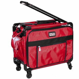 17" Tutto Small Carry-On Luggage on Wheels - RED