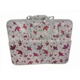 Tutto X-Large Embroidery Project Bag Daisies- Gray