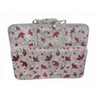 Tutto Large Embroidery Module Bag Daisies - Gray