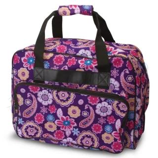 Janome Sewing Machine Tote Purple Fabric