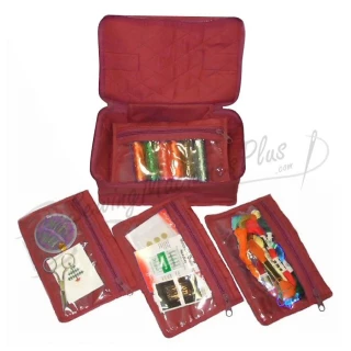 Yazzii 4 Pocket Craft Organizer-Maroon (CA340M)