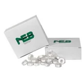 NEB Embroidery Machine Bobbins Box of 144 - Style L White