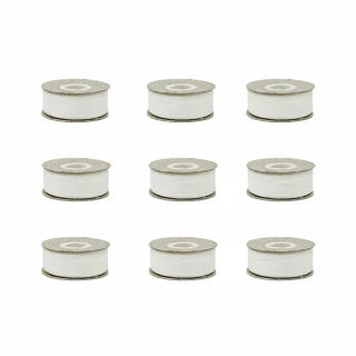 SuperBobs M Style Pre-wound Bobbin - White 9ct