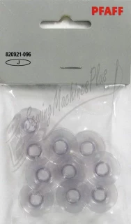 Grey Plastic Bobbins 10 pack