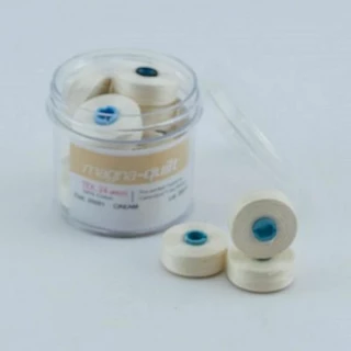 Cream Prewound Bobbin Magna Qlt M