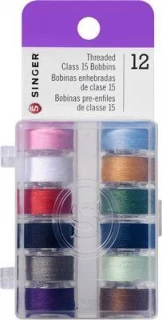 Pre-Threaded Bobbins Class 15