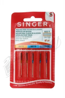 Singer Regular Point Needles - Size 11, 14, & 16