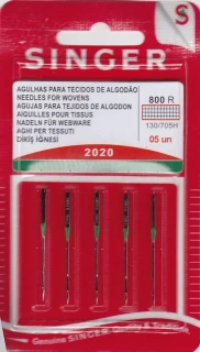 Singer Regular Point Needles - Size 9, 5pk