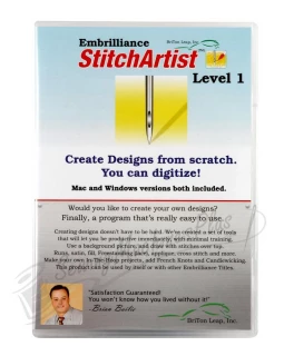 Embrilliance StitchArtist Level 1 Embroidery Design Software for Mac and PC (SA11)