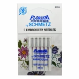 Schmetz 75/11 Chrome Embroidery Needles-5 PK. (9436)