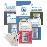 Euro-Notions Piecing & Quilting Sewing Machine Needle Bundle, Assorted Needles & Sizes