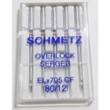 Schmetz ELX Chrome Finish sz80 5/Pack