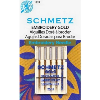 Schmetz Gold Embroidery s11/75 (Box of 10)