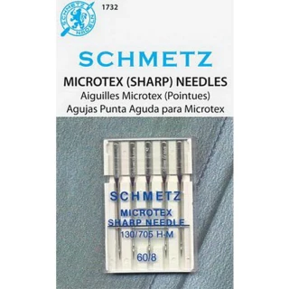 Schmetz Microtex 5 Pack sz8/60