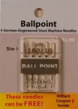 Klasse Ballpoint Needles Size 100/16 - Buy 2 Get 1 FREE