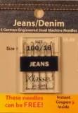 Klasse Denim Needles Size 110/16 - Buy 2 Get 1 FREE