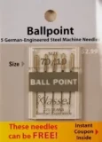 Klasse Ballpoint Needles Size 70/10 - Buy 2 Get 1 FREE