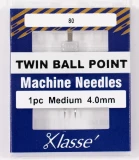 Klasse Twin Ball Point Needles Size 80 - 4.0mm (AA5155.040)