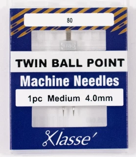 Klasse Twin Ball Point Needles Size 80 - 4.0mm (AA5155.040)