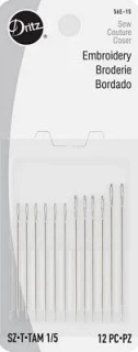 Dritz Hand Needles-Embroidery Sz1/5 (Box of 6)