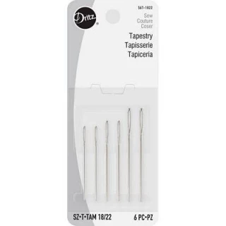 Dritz Hand Needles-Tapestry Sz 18/22 (Box of 6)