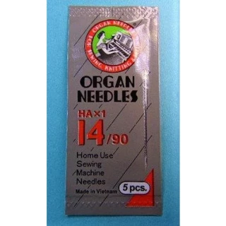 Organ Flat Shank 15x1 s14 5pk