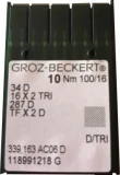 Groz-Beckert Needles Size 100/16 TRI 10 pack