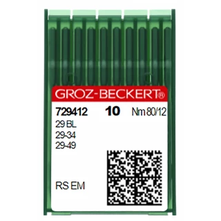 Groz-Beckert Needles 29 BL/29-49/29-34 (Nm)80/12 (729412)