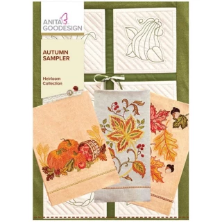 Anita Goodesign Vintage Autumn Sampler Collection - 128AGHD