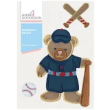 Anita Goodesign Baby Baseball Bears 24BAG