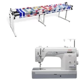 Janome 1600P-QC Grace 8ft Continuum II Quilting Frame vs Singer Prelude 8280 Sewing Machines