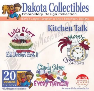 Dakota Collectibles Kitchen Talk Embroidery Designs - 970253