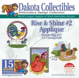 Dakota Collectibles Rise and Shine #2 Applique Embroidery Designs - 970344