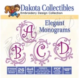 Dakota Collectibles Elegant Monograms 15 5x7 (970509)