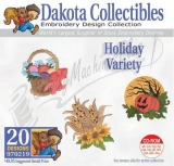 Dakota Collectibles Holiday Variety Embroidery Designs - 970219