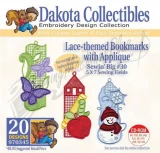 Dakota Collectibles Laced-themed Bookmarks with Applique Embroidery Designs - 970345