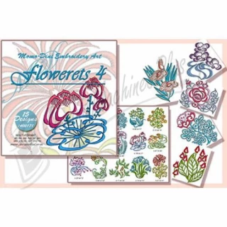 Momo-Dini Embroidery Designs - Flowerets 4 (1400178)