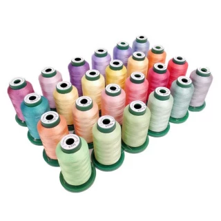 DIME Embroidery Thread Kit Springtime Pastels - 24 pack 1000M 40wt