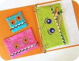 Embroidery Garden Monster School Cases