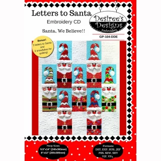 Letters to Santa Embroidery CD (DDGP104DDE)