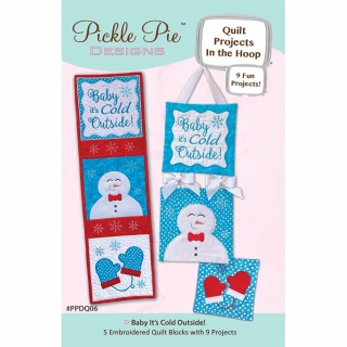 Pickle Pie Designs Baby Its Cold Outside Quilt Project Collection CD (PPDQ06)