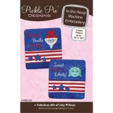 Fabulous 4th Pillows ITH Embroidery Cd