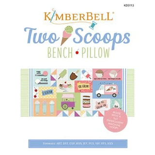 Kimberbell Two Scoops Bench Pillow Machine Embroidery