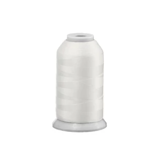 Exquisite Polyester Embroidery Thread - 010 White 1000M or 5000M