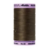 Silk Finish Cotton 50wt 500m 5ct OLIVE BOX05