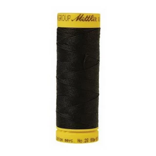 Silk Finish Cotton 28wt 80m 5ct BLACK BOX05