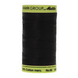 Silk Finish Ctn 60wt 880yd 5ct BLACK BOX05