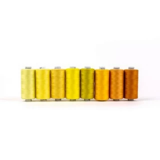 Designer Sewing Pack 8 Spool Yellow