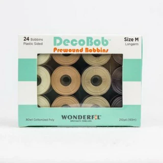 WonderFil DecoBob M Sized Bobbins Astd Neutrals